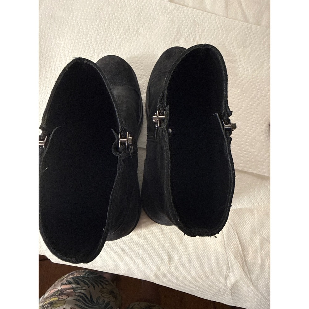 Thursday Boot Company Black Suede Everyday Lug Sole Platform Boots Womens 9 - Picture 9 of 11